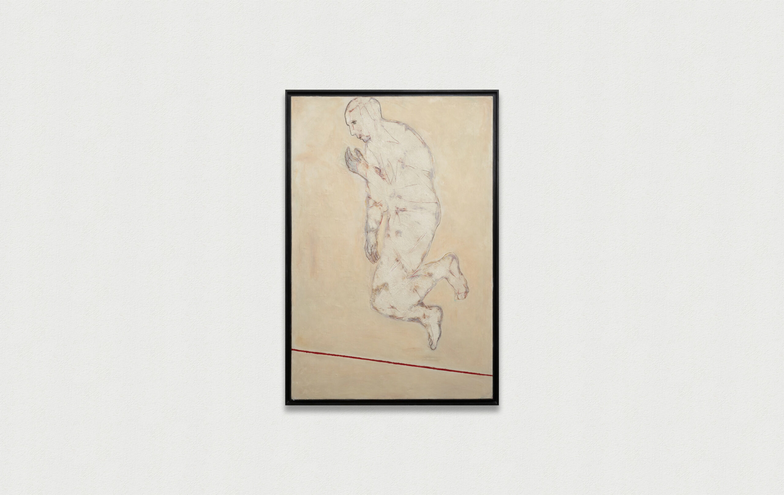 SANS TITRE, 2015Cire et pigments sur bois 197 x 131,5 cm