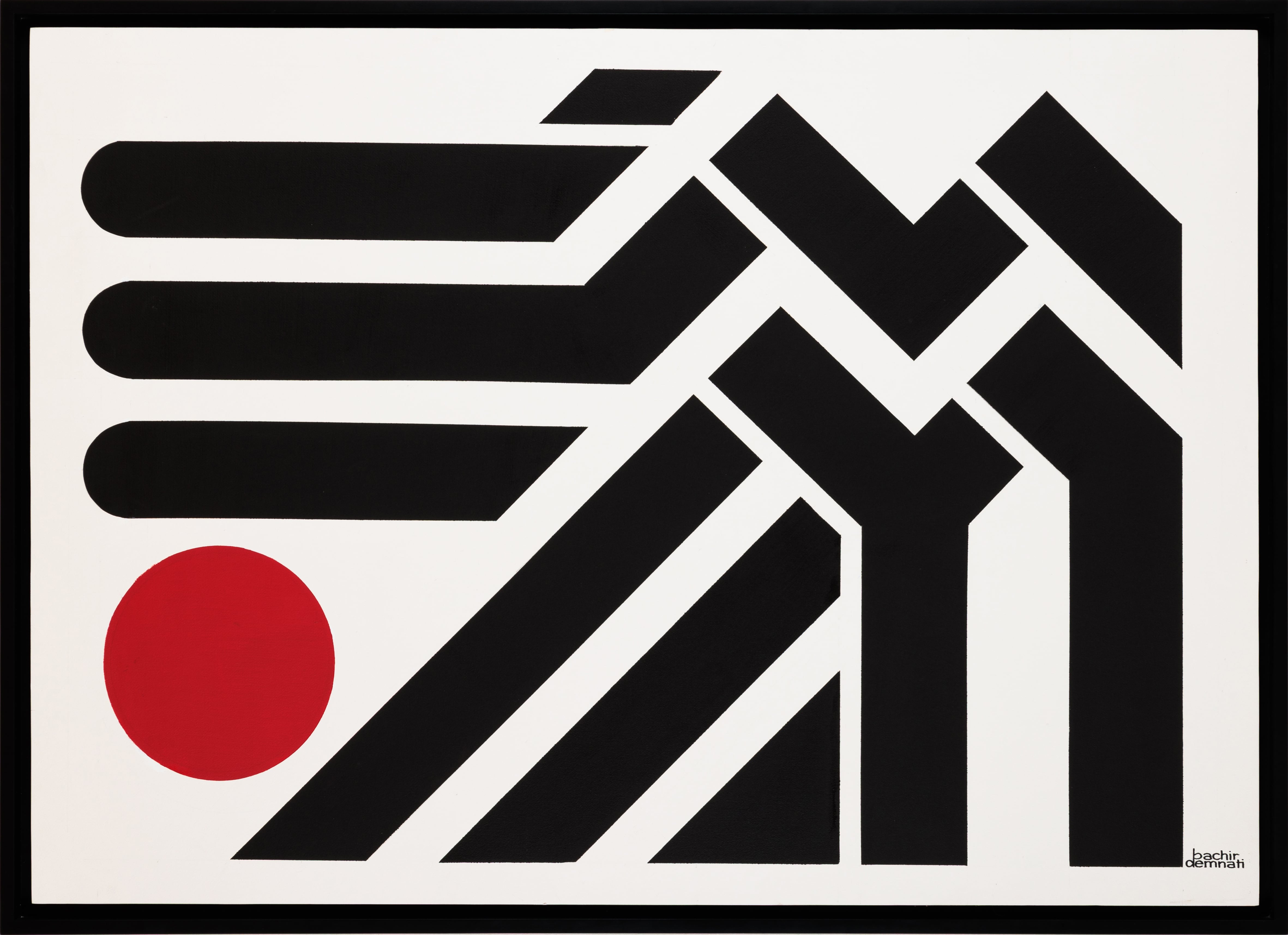 BACHIR-DEMNATI-(NÉ-EN-1946)-EQUILIBRIUM-7,-2022-Acrylique-sur-papier-marouflé-sur-panneau-min